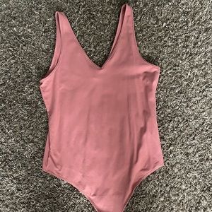Abercrombie Cotton V-Neck Tank Bodysuit